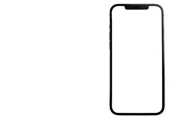 Iphone Pro Max Blank White Screen Mockup Model Apple Multinational — Foto Stock