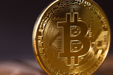 sembol bitcoin yakın çekim