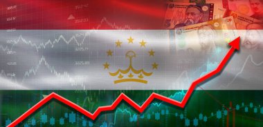 Tacikistan 'da pazar grafiğinde finansal büyüme. Tacikistan ekonomik büyümesi mali grafikte