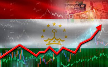 Tacikistan ekonomik büyümesi finansal grafikte. Tacikistan pazar grafiğinde mali büyüme