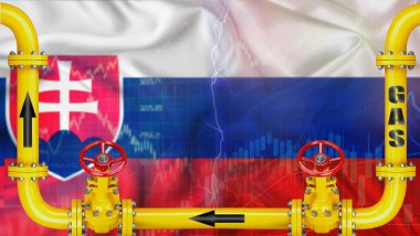 Rusya 'dan Slovakya' ya yapılan doğalgaz ihracatı mali planda var. Rus doğalgaz boru hattı Slovakya 'ya ihraç ediliyor