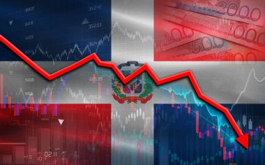 Dominik Cumhuriyeti ekonomi piyasasında finansal çöküş yaşıyor. Dominik Cumhuriyeti ekonomik grafikle ilgili mali kriz