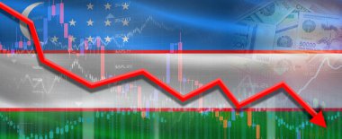 Özbekistan Ekonomik Grafik Ekonomik Krizi. Ekonomi Piyasasında Mali Çöküş Özbek