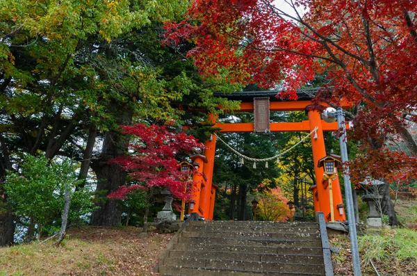 Besök Chureito Pagoda trappor under hösten — Stockfoto