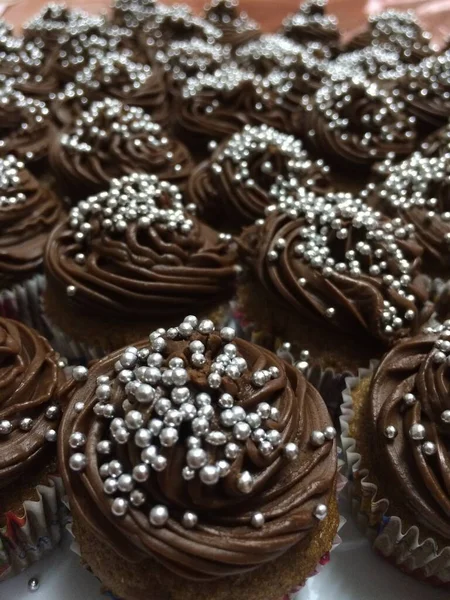 Chocolate Cupcakes Sao Paulo Brazil — Stock Photo, Image