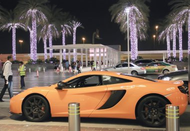 McLaren sports car, near the Dubai Mall, United Arab Emirates Ap clipart