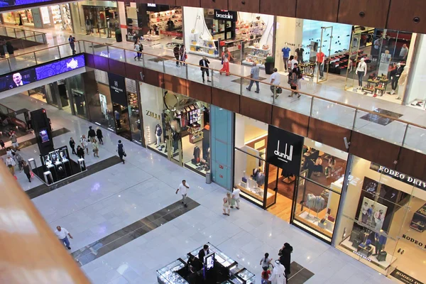 Το εμπορικό κέντρο Dubai Mall, κάτοψη μέσα, Ηνωμένα Αραβικά Emira — Φωτογραφία Αρχείου