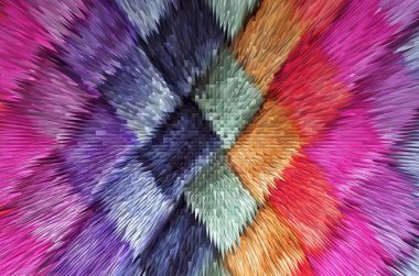  renkli kumaş, piramit ekstrüzyon renk arka plan doku, 