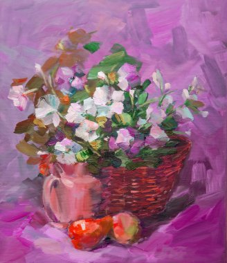 Yağlı boya, izlenimcilik style, yağlı boya doku, 