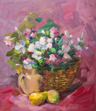 Yağlı boya, izlenimcilik style, yağlı boya doku, 