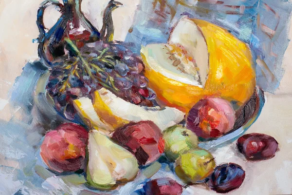 Texture pittura a olio su tela, olio astratto nature morte — Foto Stock