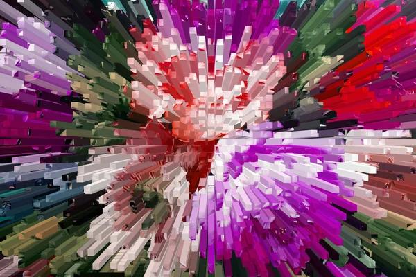 Абстрактные красочные 3D экструзии backgroun — стоковое фото