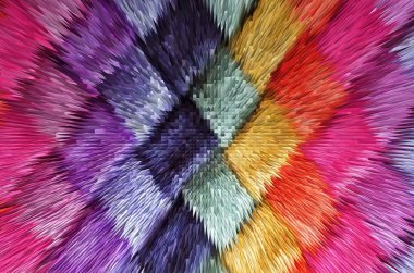  renkli kumaş, piramit ekstrüzyon renk arka plan doku, 