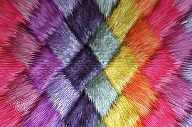  renkli kumaş, piramit ekstrüzyon renk arka plan doku, 