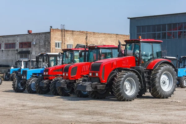 Landbouwmachines cultivator, combineert onderdelen, boren en Dr — Stockfoto