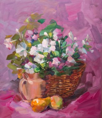 Yağlı boya, izlenimcilik style, yağlı boya doku, 