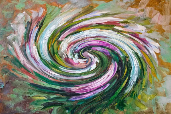 Måla stilleben oljemålning textur, ökade impressionism art — Stockfoto