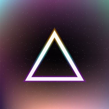 Uzayda soyut üçgen.