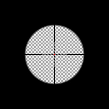 Sniper scope overlay clipart