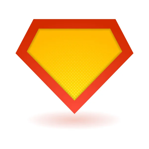 Яркий символ супергероя — стоковый вектор