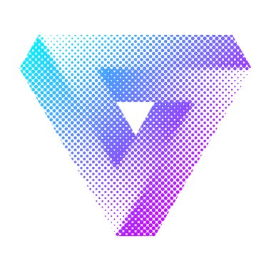 Soyut üçgen yazdırma