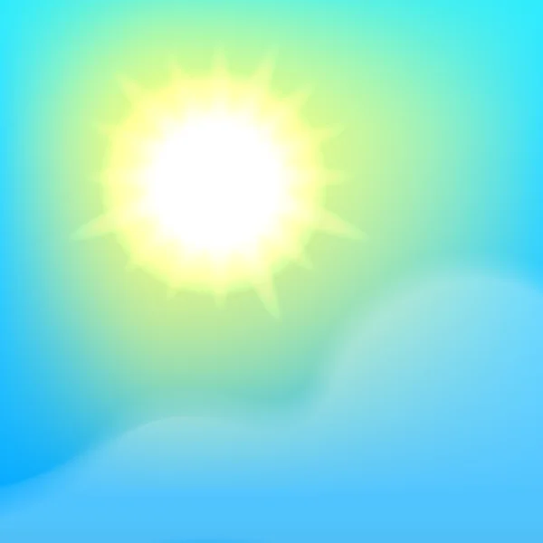Sunny sky pozadí — Stockový vektor