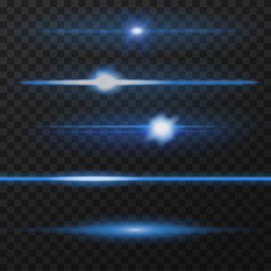 Mavi objektif mercek parlamaları