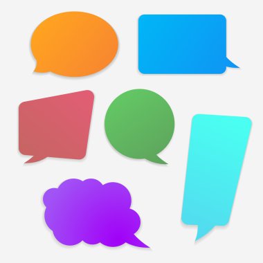 Konuşma baloncukları ayarlandı