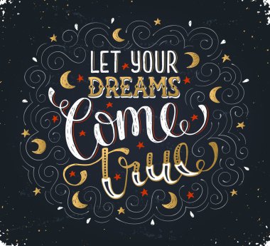 Inspirational poster about dreams