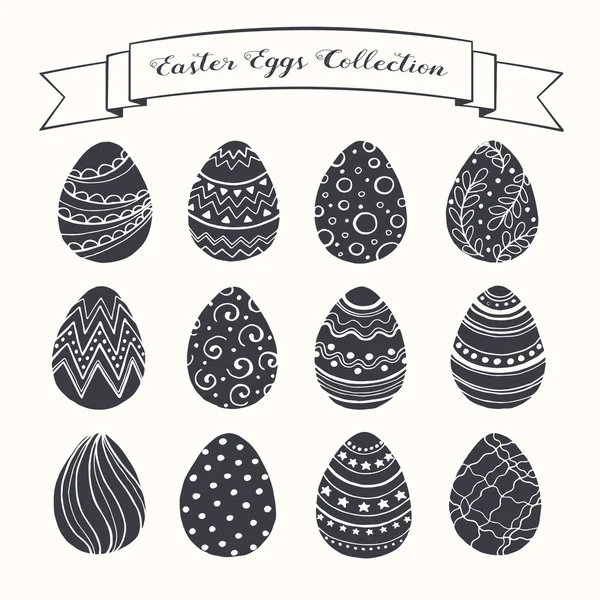Συλλογή πασχαλινών αυγών — Διανυσματικό Αρχείο