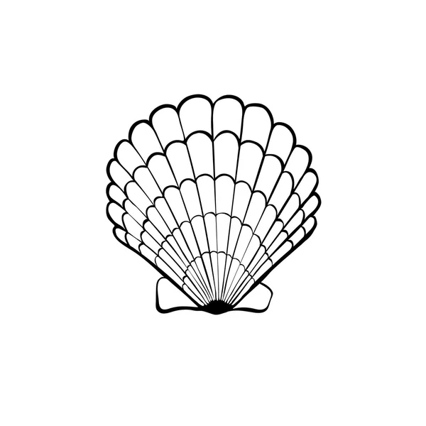 Icono de concha marina — Archivo Imágenes Vectoriales