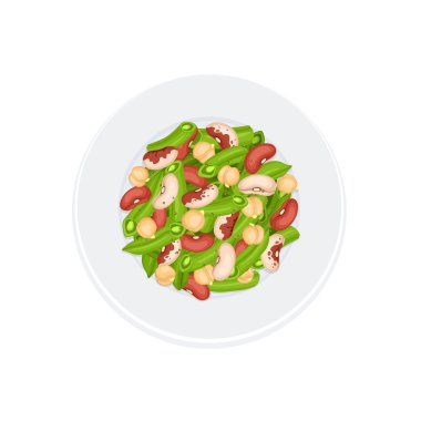 taze salata izole