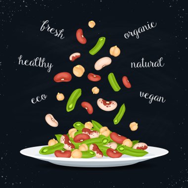 salata tabağı illüstrasyon