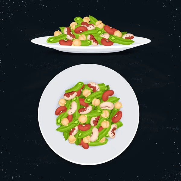 Salade fraîche isolée — Image vectorielle