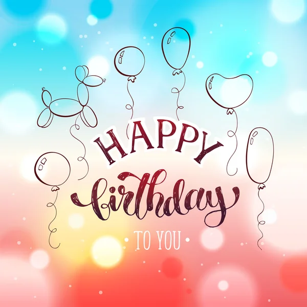 Happy birthday card — Stock Vector