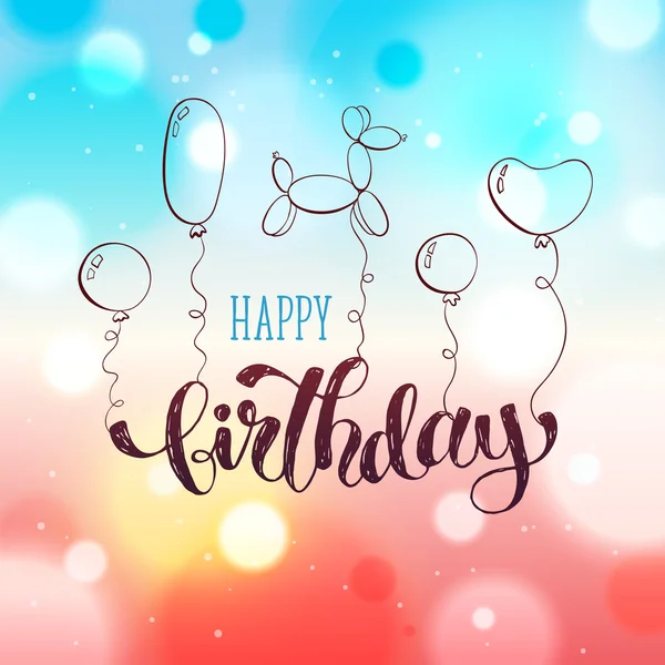 Happy birthday card — Stock Vector