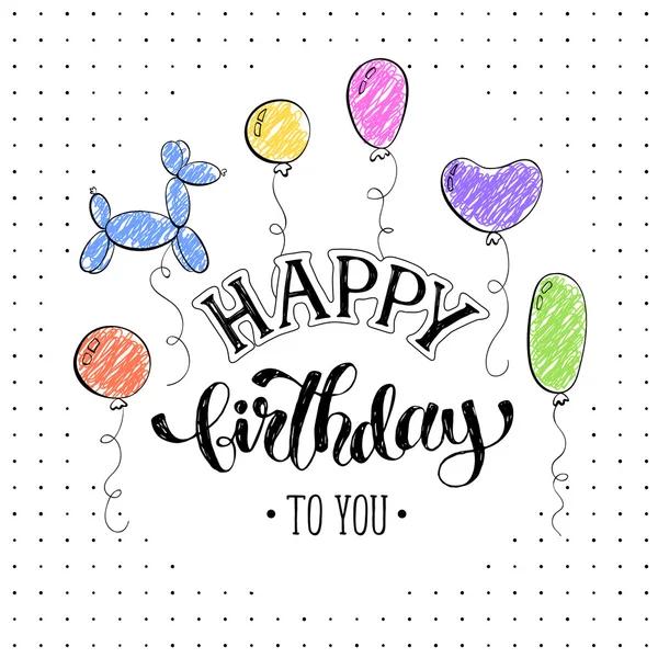 Happy birthday card — Stock Vector