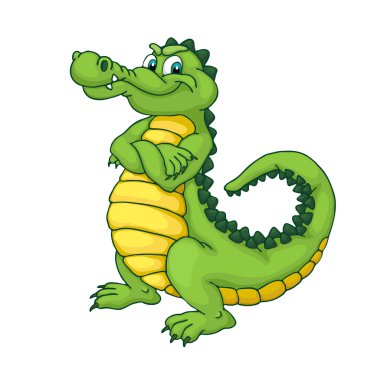 Alligator Cartoon SVG PNG Cute Crocodile Sticker Clipart Illustration Drawing Digital File Eps AI pdf T-Shirt Printable
