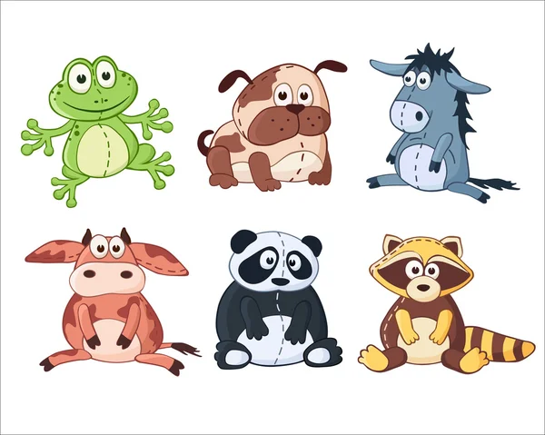 Animales de dibujos animados — Vector de stock