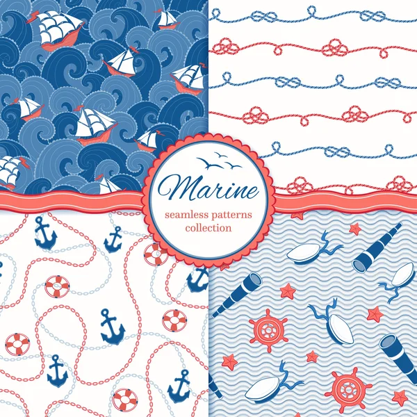 Modèle marin — Image vectorielle