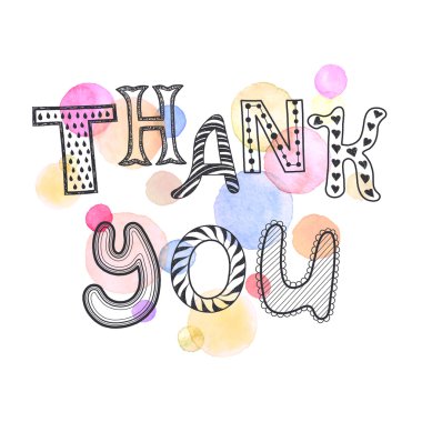 Watercolor zentagle poster.