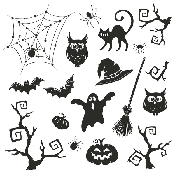 Objetos de Halloween — Archivo Imágenes Vectoriales