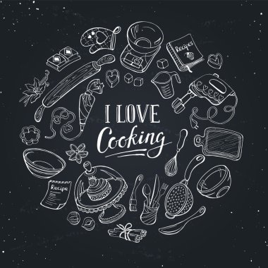 Love cooking poster