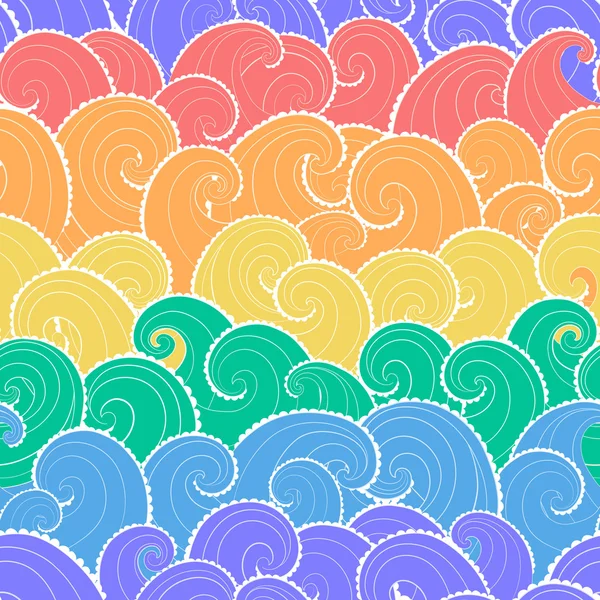 Fondo colorido marino — Vector de stock