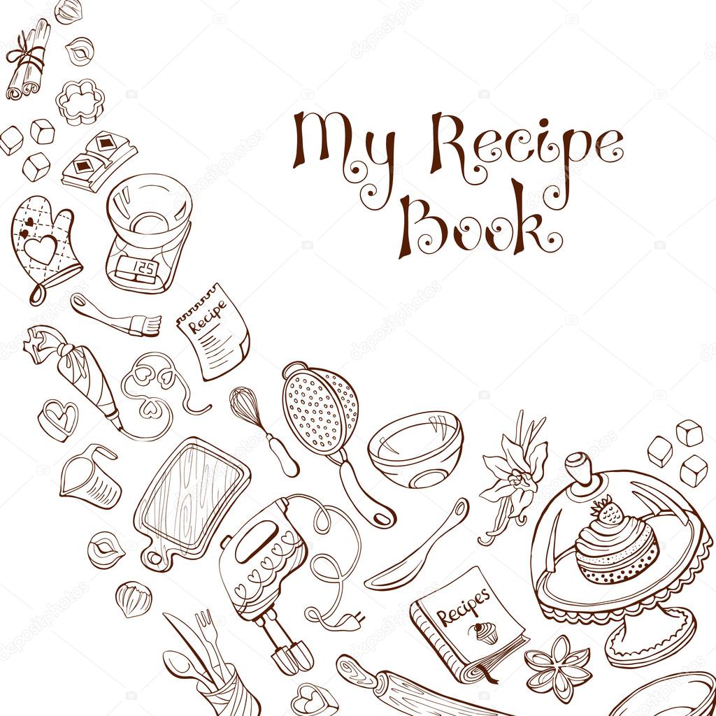 Recipe Book Cover Concept Stock Vector Image By C Ollymolly