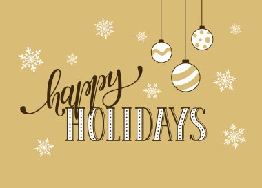 Kış tatil tebrik kartı