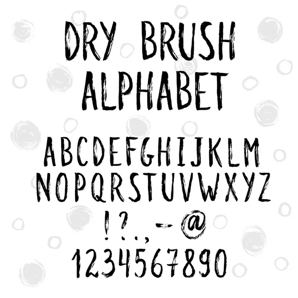 Hand drawn alphabet — Stock Vector