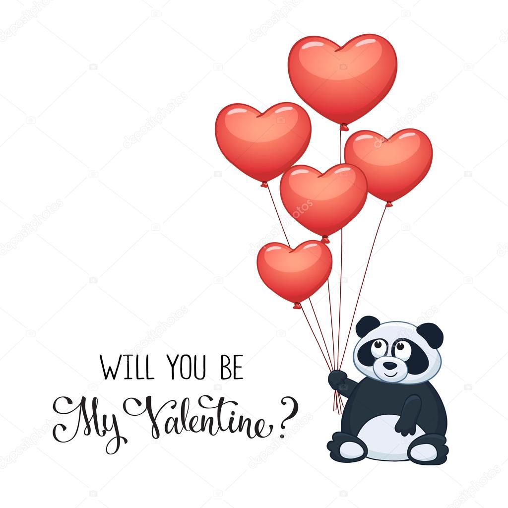 Cartoon Valentine card