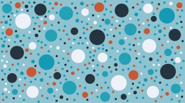 Çok renkli daireler desenli vektör çizimi. Arkaplan, web siteleri, duvar kağıtları, posterler, yalan makinesi