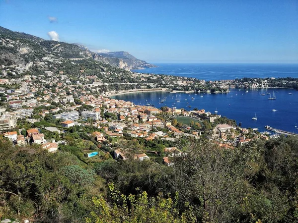 Bonita Vista Vida Una Costa Azul Francia —  Fotos de Stock